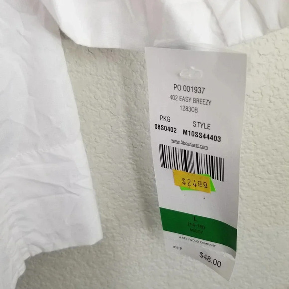 Koret Women's Screen Print top Size Large Colorful - Picture 10 of 10